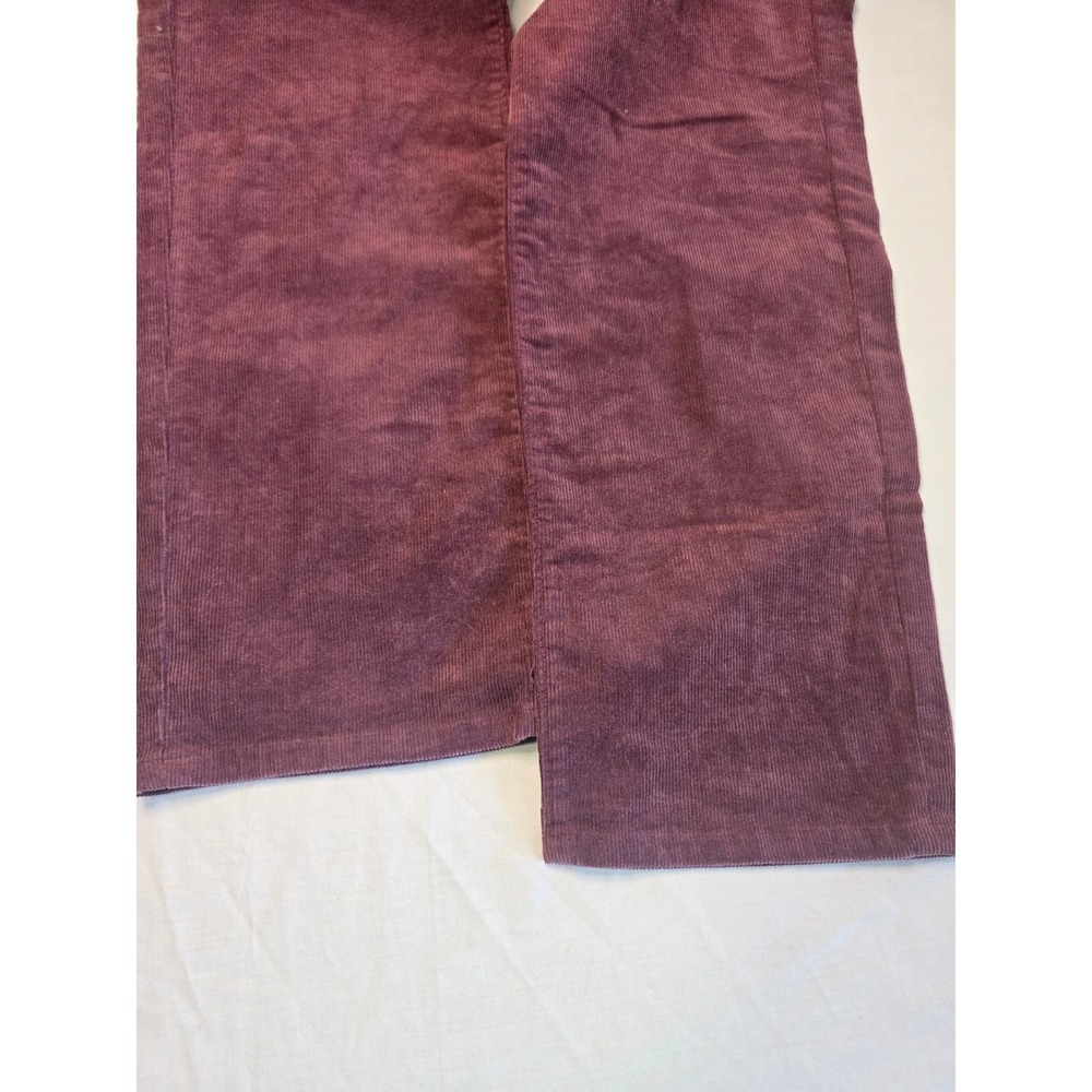 Bonobos Slim Fit Corduroy Pants Mens 35x32 Burgundy Purple 5-Pocket Trousers - Picture 6 of 9